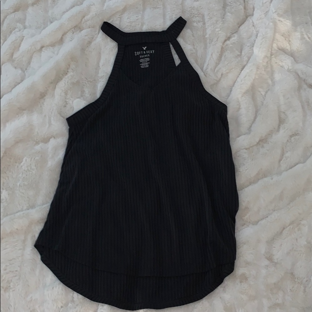 Black tank top